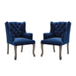 Realm Performance Velvet Armchair Set of 2