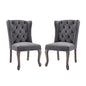 Apprise Performance Velvet Side Chair Set of 2