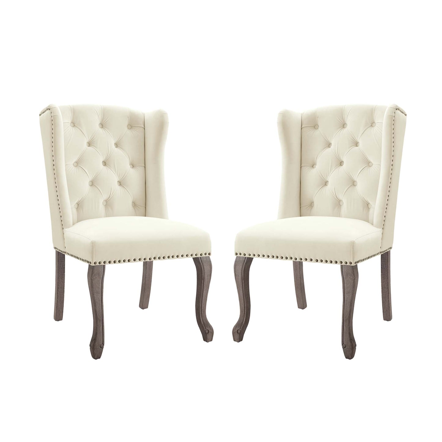 Apprise Performance Velvet Side Chair Set of 2