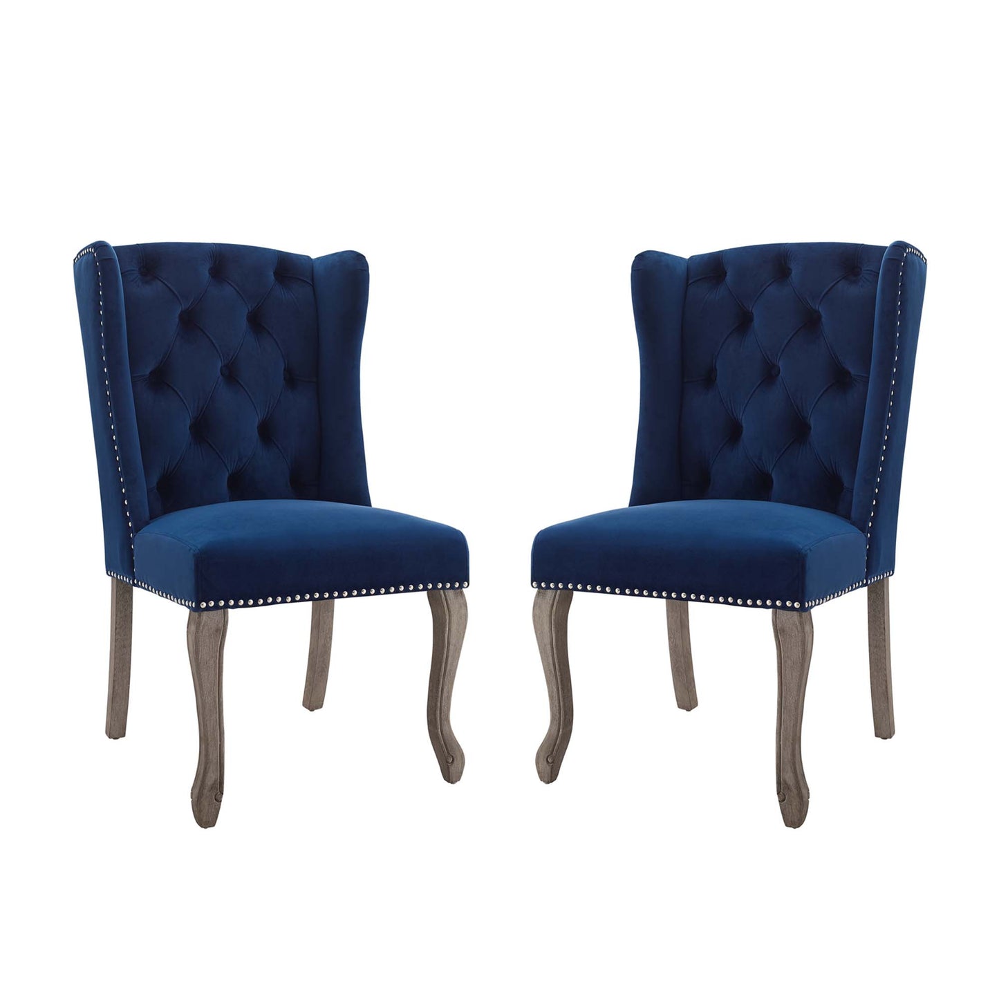 Apprise Performance Velvet Side Chair Set of 2