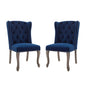 Apprise Performance Velvet Side Chair Set of 2