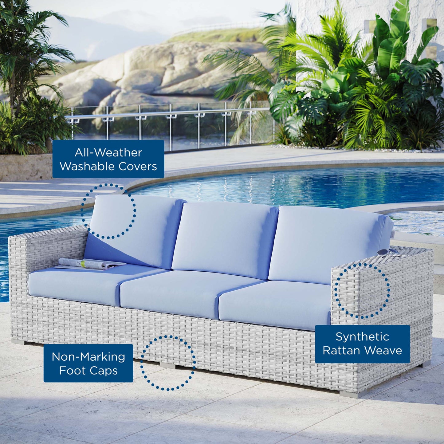 Convene Outdoor Patio Sofa