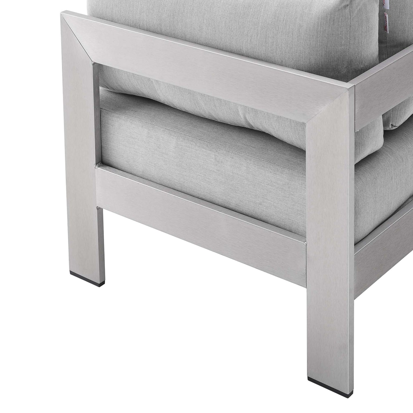 Ensemble de canapés d'extérieur en aluminium Shore 4 pièces en tissu Sunbrella® par Modway