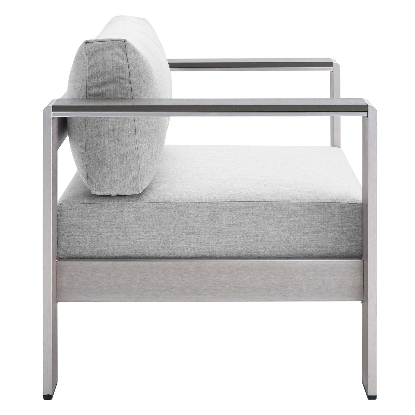 Ensemble de canapés d'extérieur en aluminium et tissu Sunbrella® Shore 8 pièces par Modway