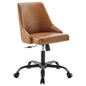 Designate Swivel Vegan Leather Office Chair