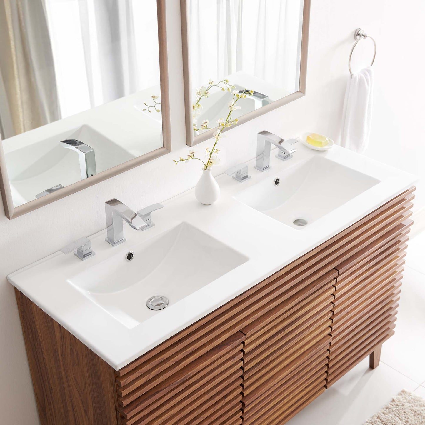 Cayman 48" Double Basin Bathroom Sink