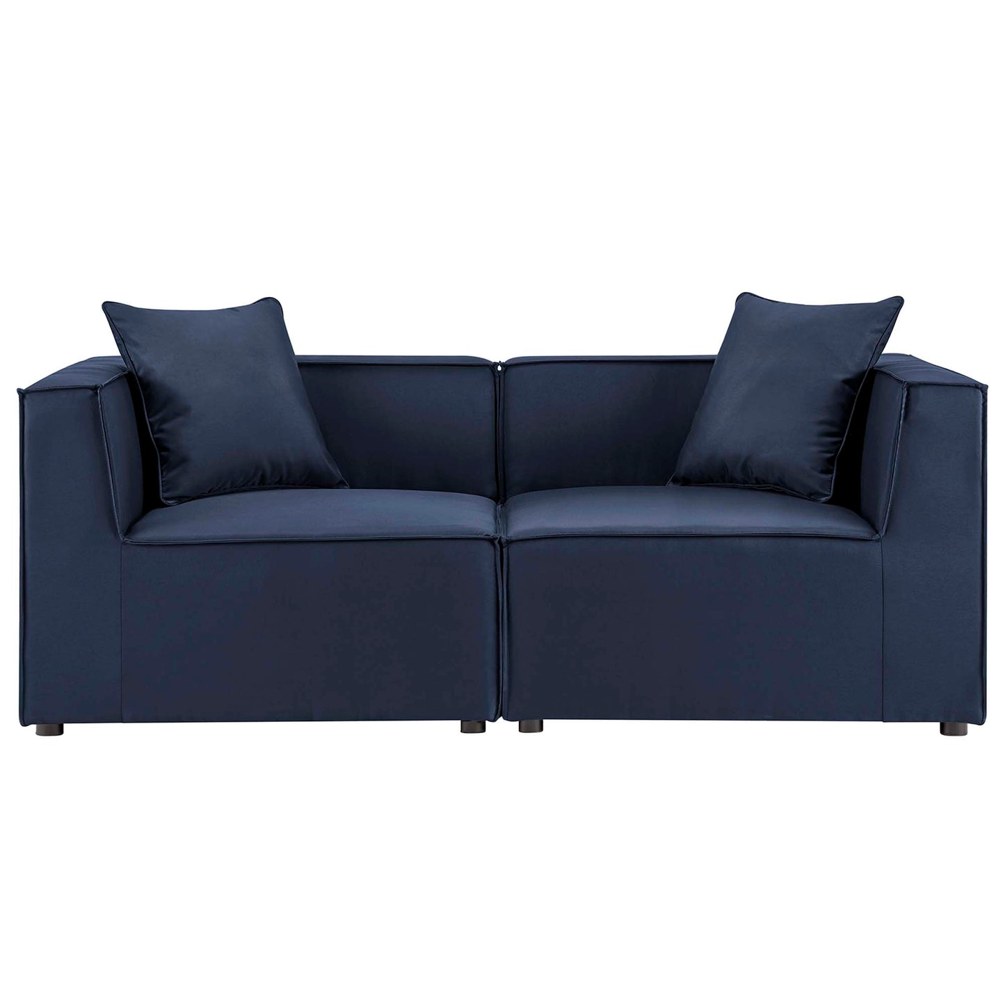 Saybrook 2-Piece Outdoor Patio Upholstered Sectional Sofa Loveseat