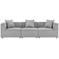 Saybrook 3-Piece Outdoor Patio Upholstered Sectional Sofa