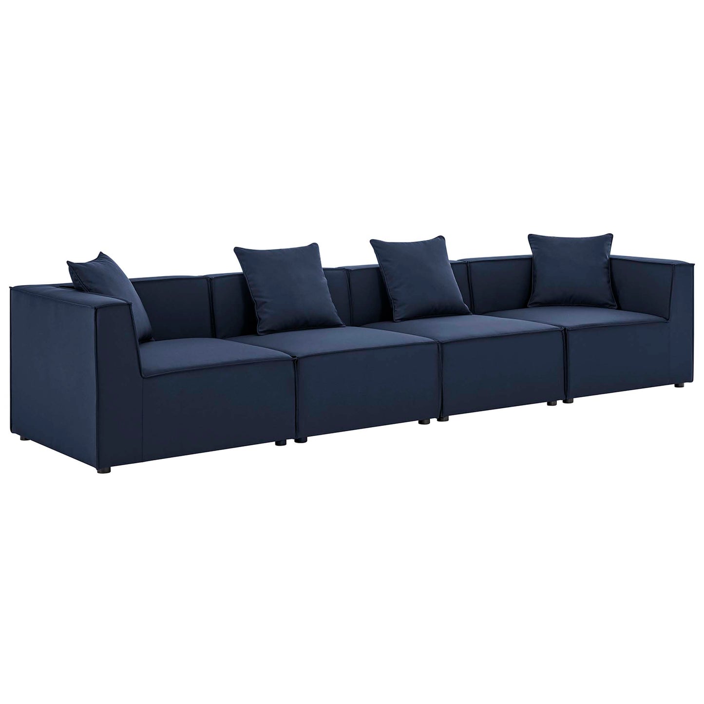 Saybrook 4-Piece Outdoor Patio Upholstered Sectional Sofa