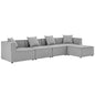 Saybrook 5-Piece Outdoor Patio Upholstered Sectional Sofa