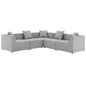 Saybrook 5-Piece Outdoor Patio Upholstered Sectional Sofa