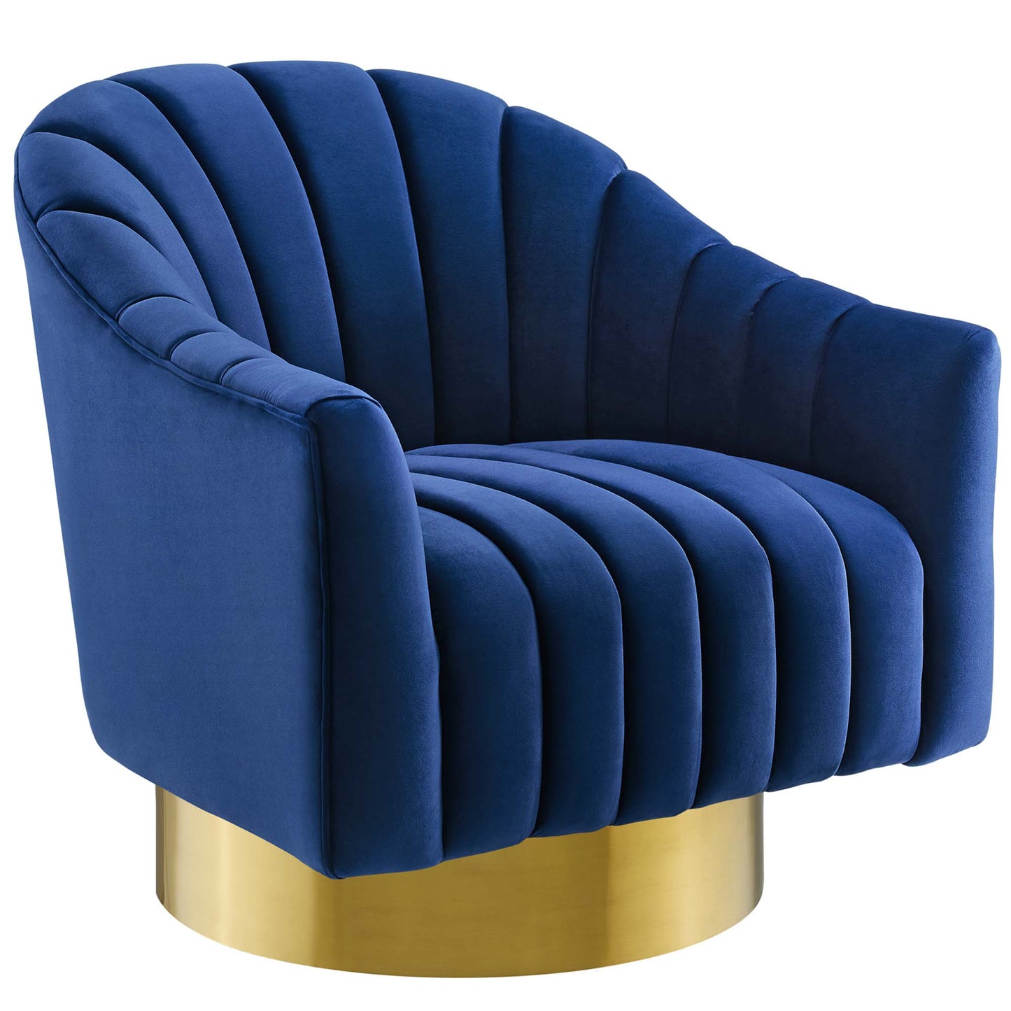 Buoyant Performance Velvet Swivel Chair Set of 2