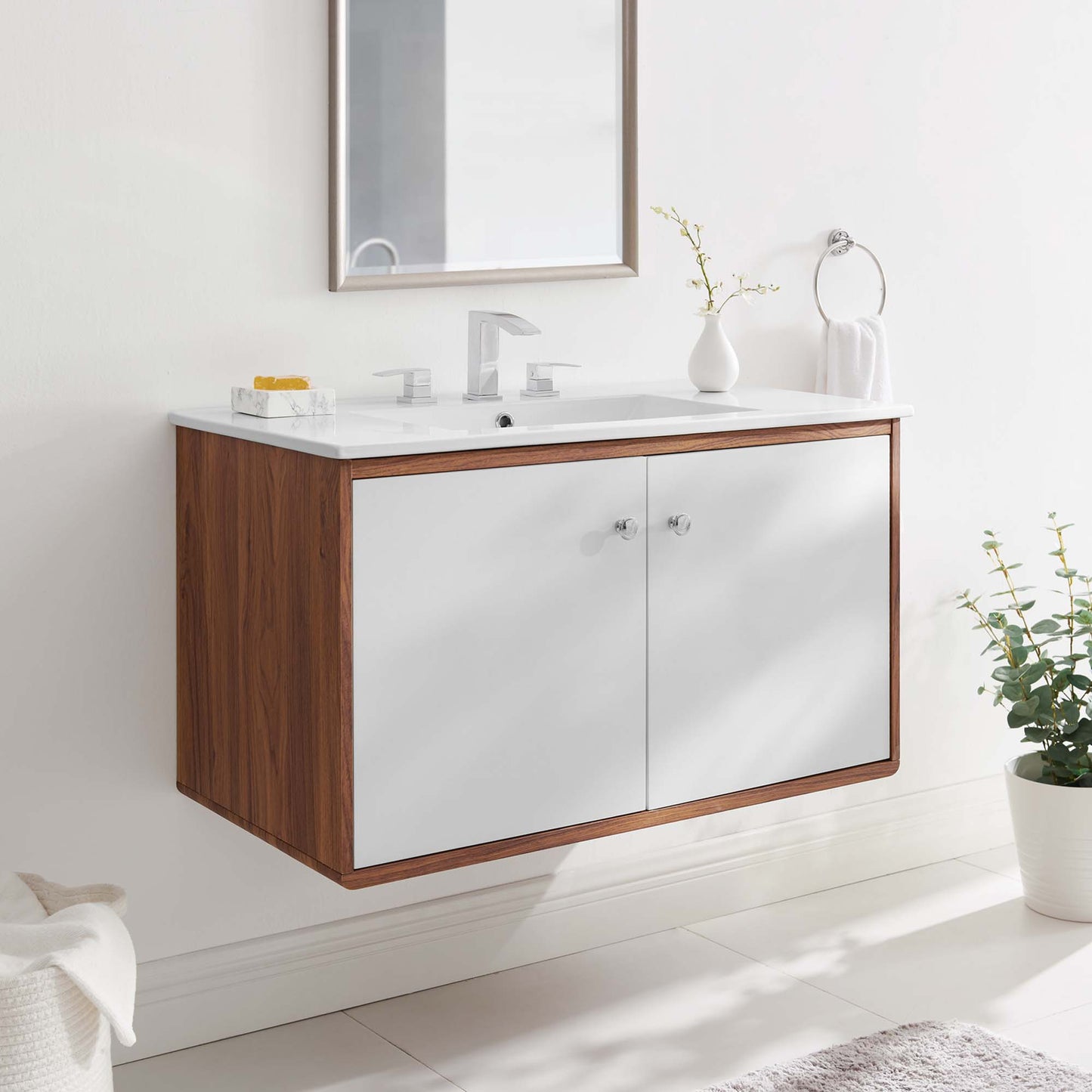 Transmit 36" Wall-Mount Bathroom Vanity