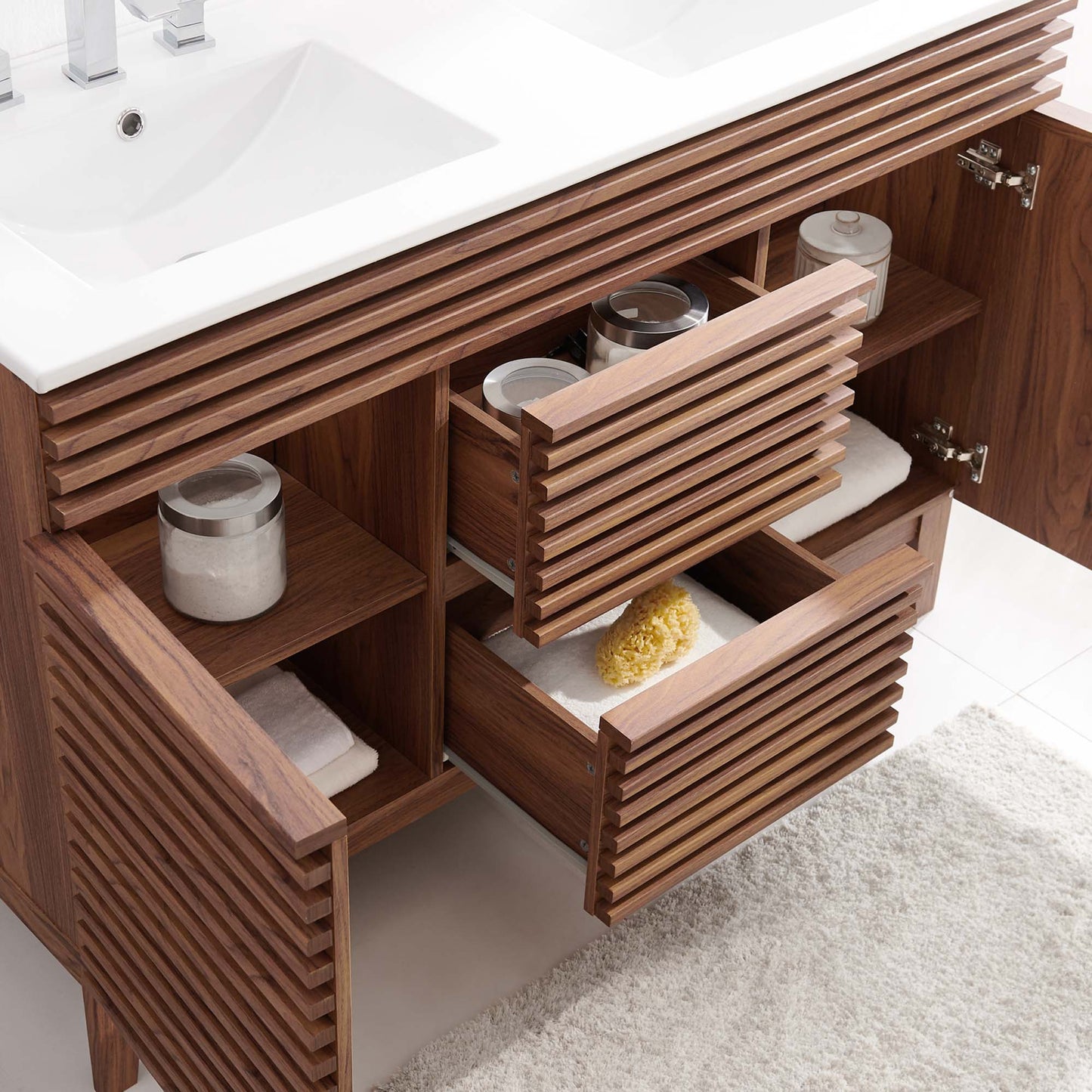 Render 48" Double Sink Bathroom Vanity