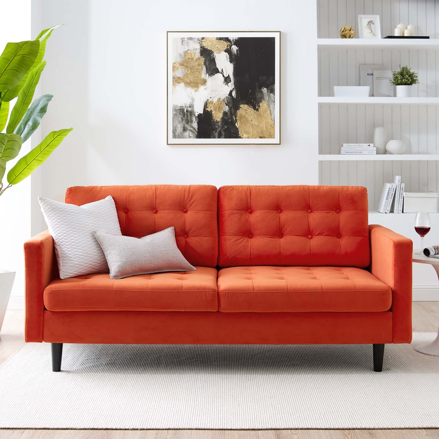 Exalt Tufted Performance Velvet Sofa