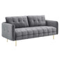 Cameron Tufted Performance Velvet Sofa