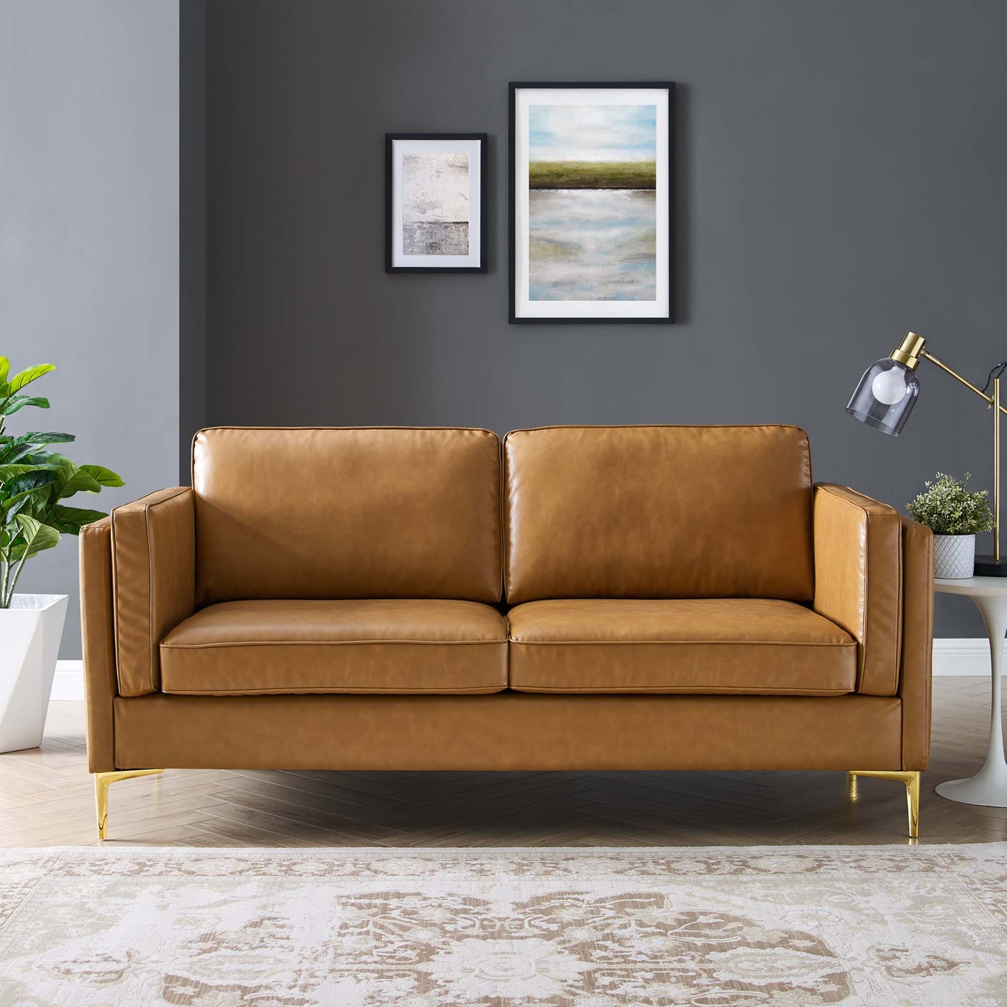 Kaiya Vegan Leather Sofa