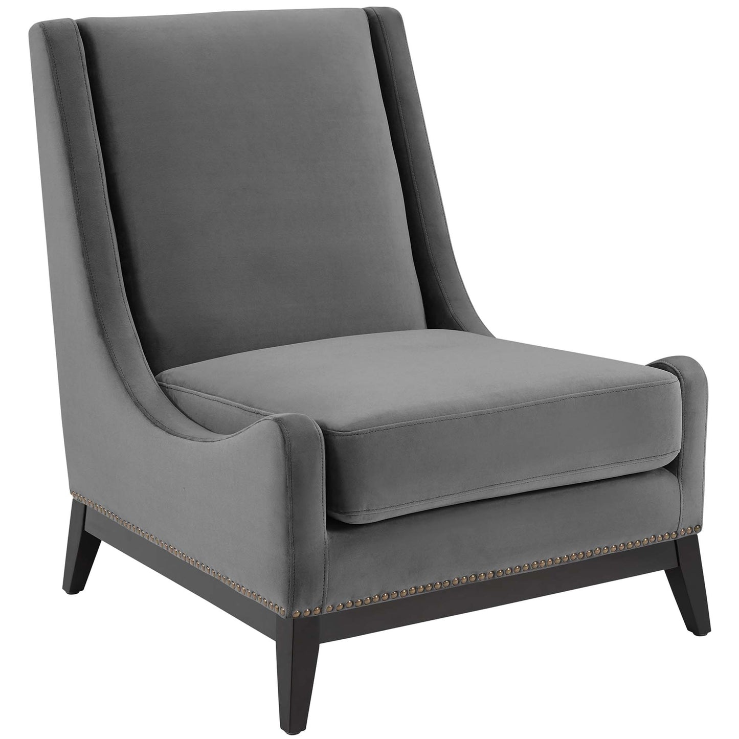 Confident Upholstered Performance Velvet Lounge Chair Set of 2