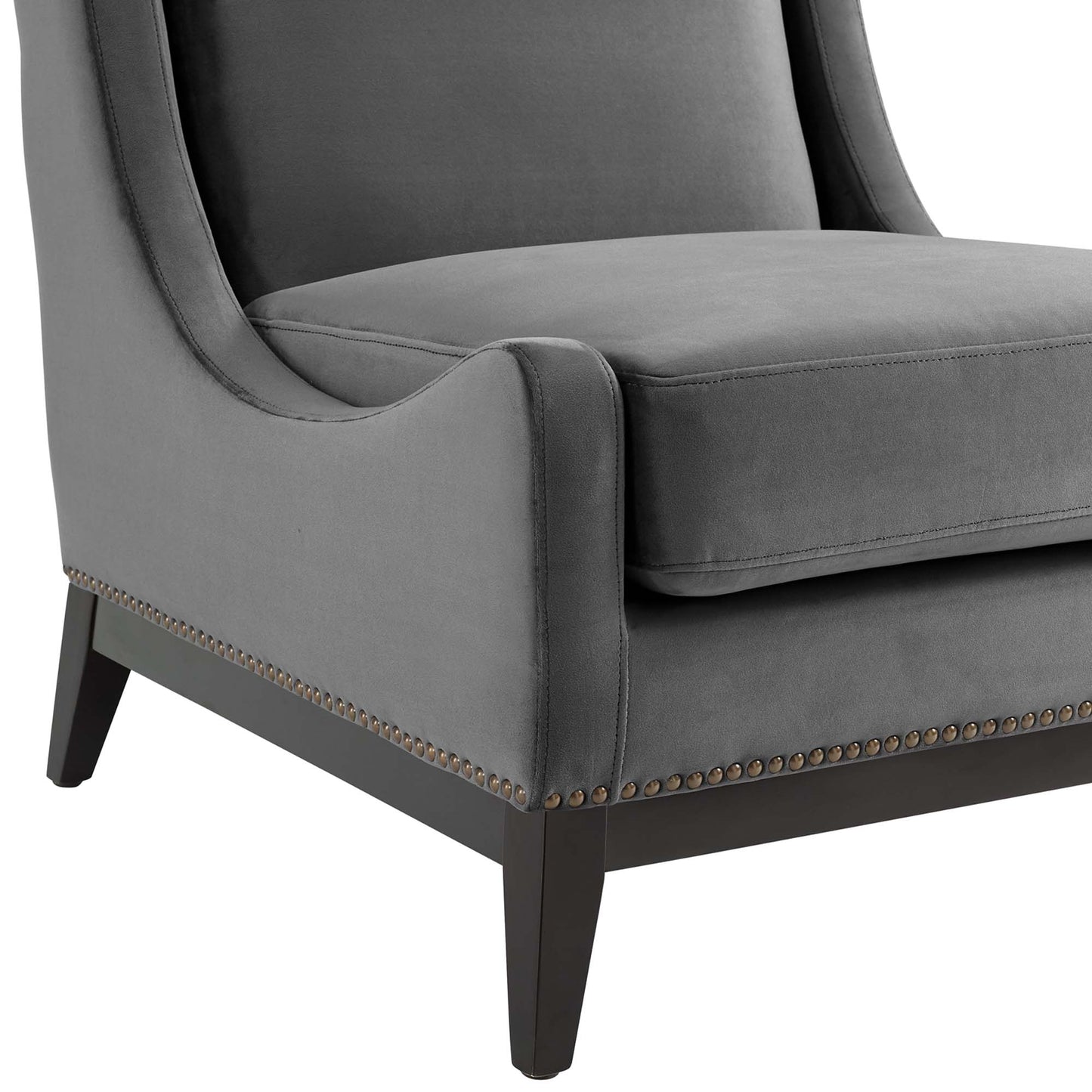 Confident Upholstered Performance Velvet Lounge Chair Set of 2