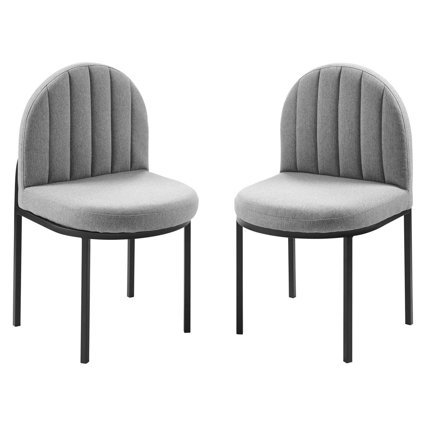 Isla Upholstered Fabric Dining Side Chair Set of 2