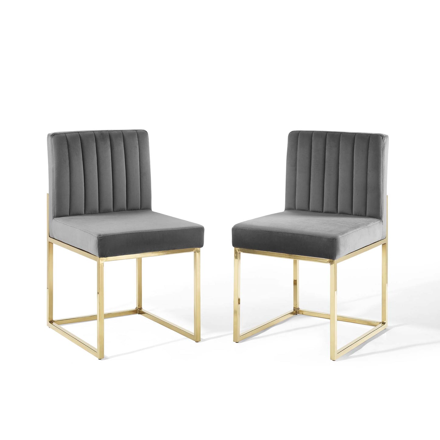 Carriage Performance Velvet Dining Chair Set of 2