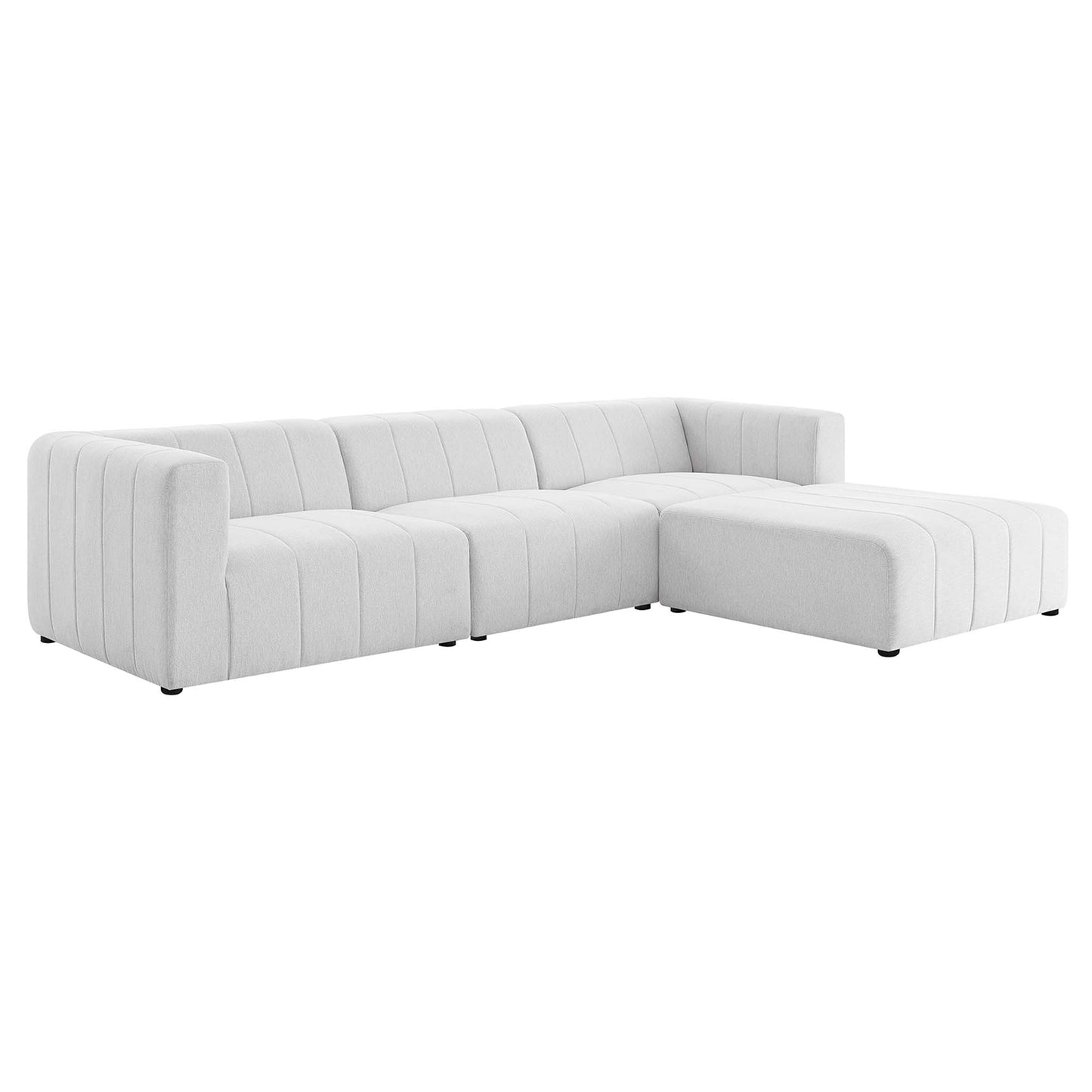 Bartlett 4-Piece Upholstered Fabric Sectional Sofa