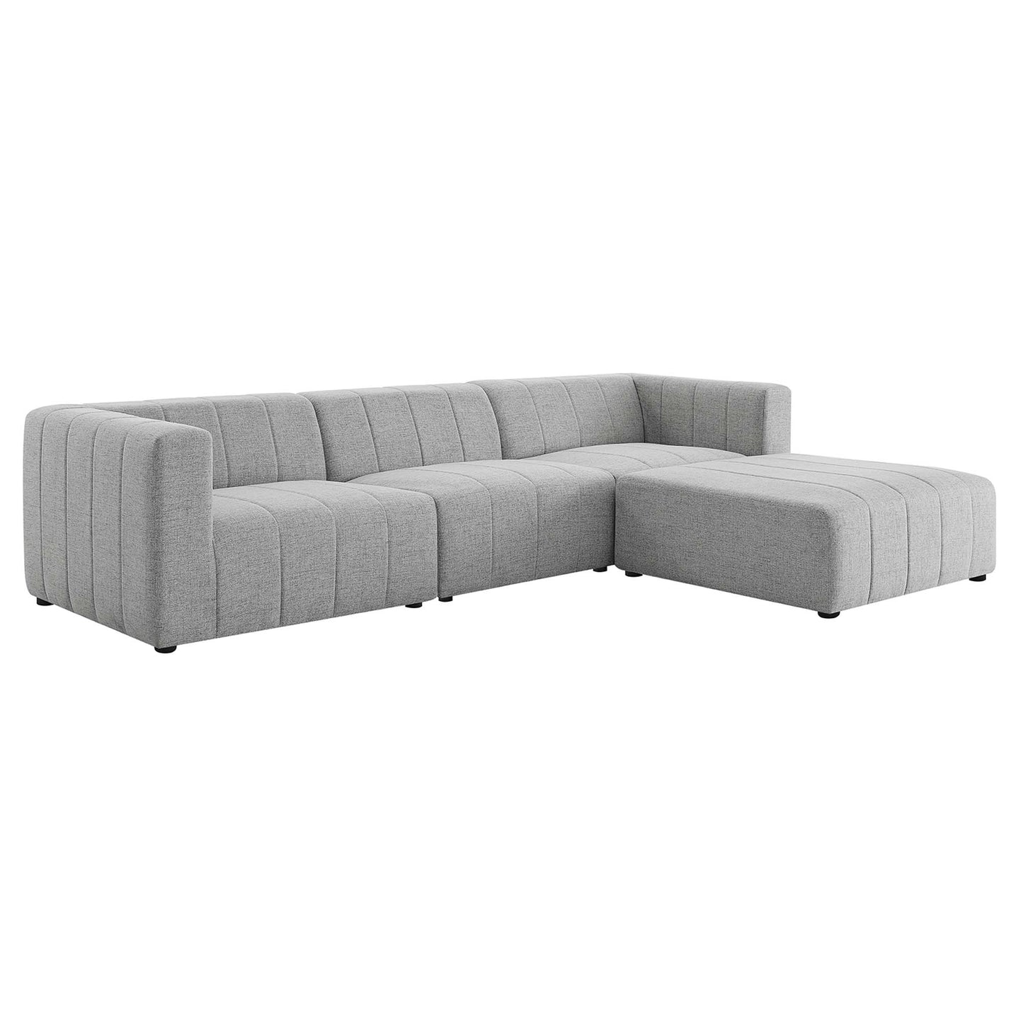 Bartlett 4-Piece Upholstered Fabric Sectional Sofa