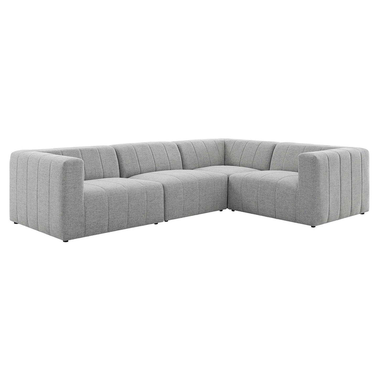 Bartlett 4-Piece Upholstered Fabric Sectional Sofa