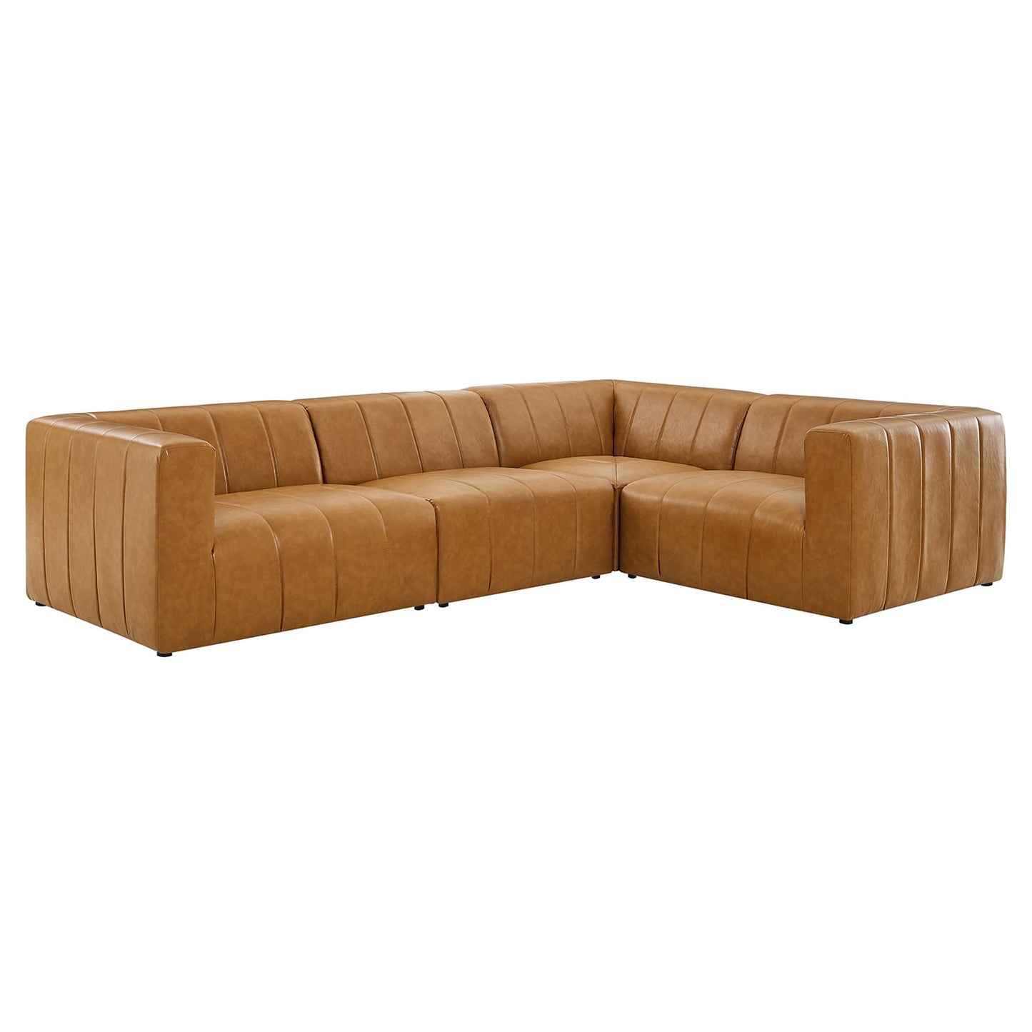 Bartlett 4-Piece Vegan Leather Sectional Sofa