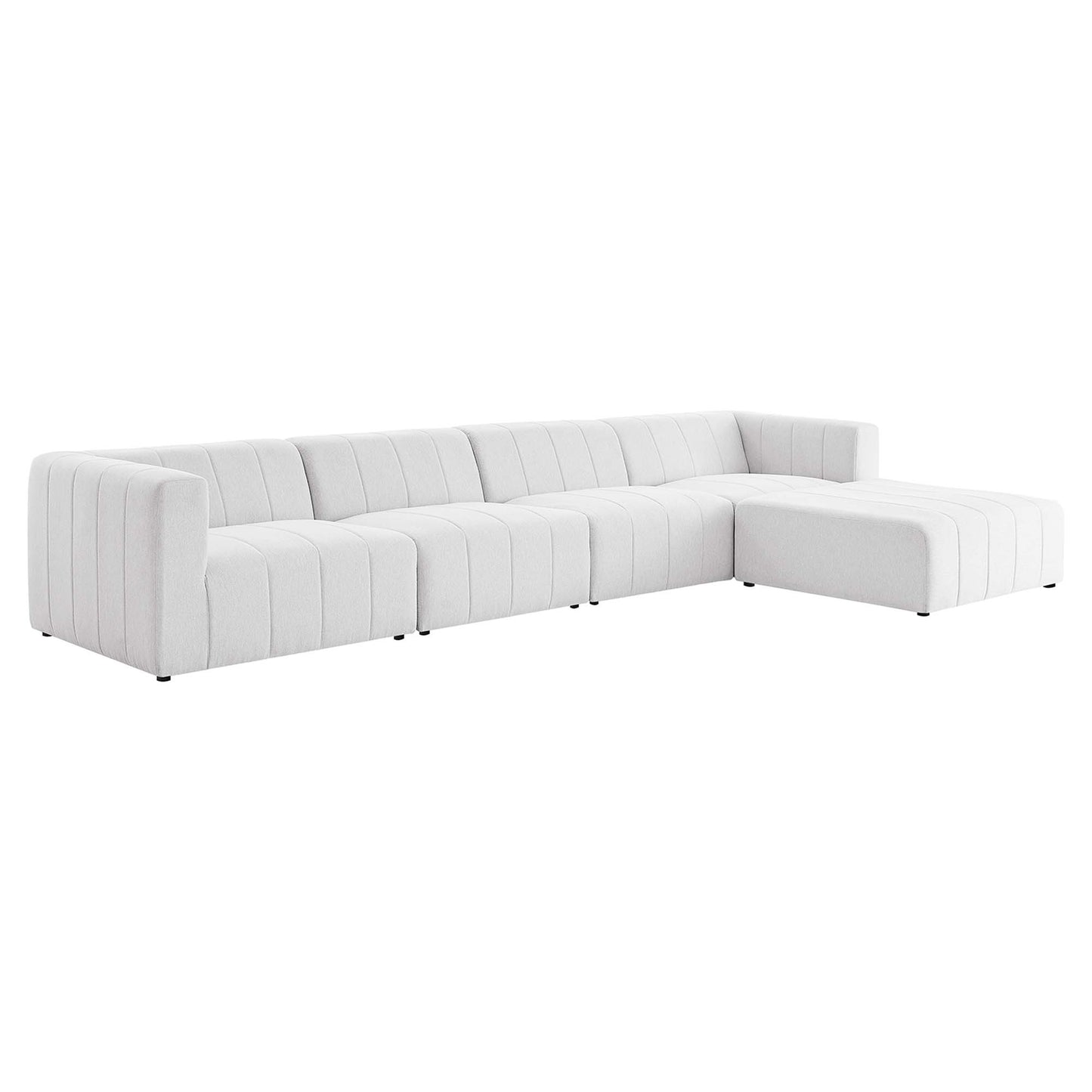 Bartlett 5-Piece Upholstered Fabric Sectional Sofa