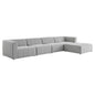 Bartlett 5-Piece Upholstered Fabric Sectional Sofa