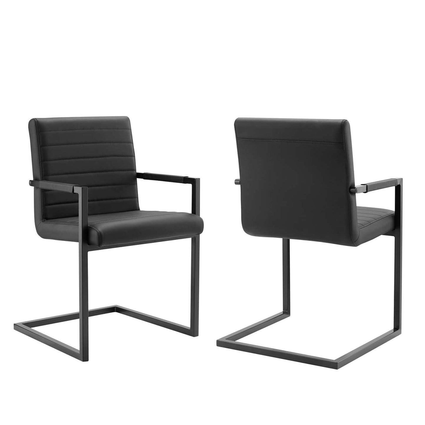 Savoy Vegan Leather Dining Chairs Set of 2