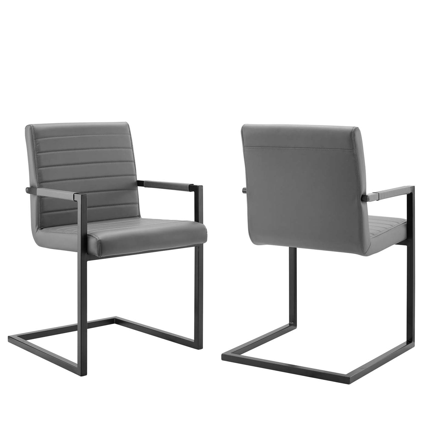 Savoy Vegan Leather Dining Chairs Set of 2