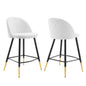 Lot de 2 tabourets de bar en tissu Cordial par Modway