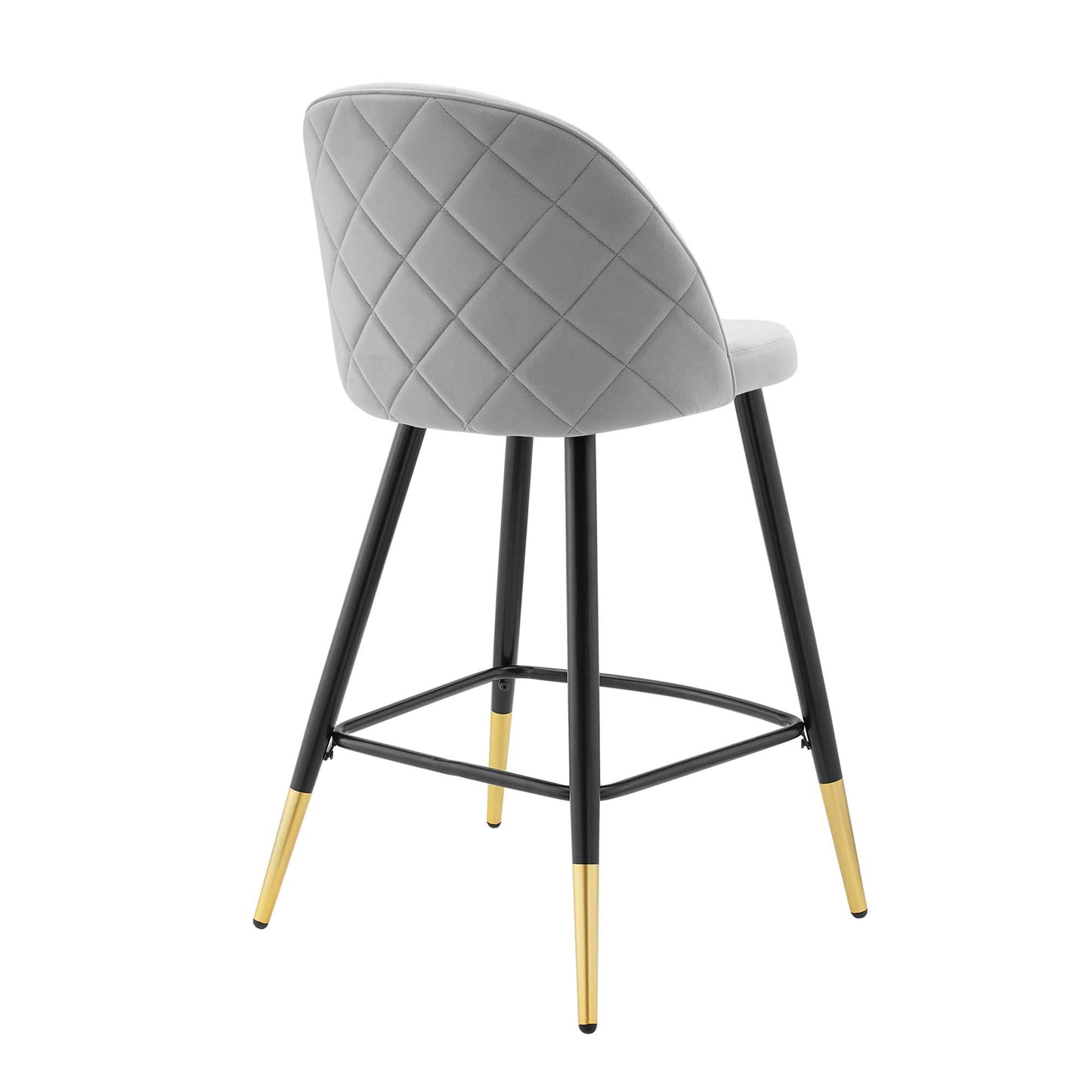 Ensemble de 2 tabourets de bar en velours Cordial Performance par Modway