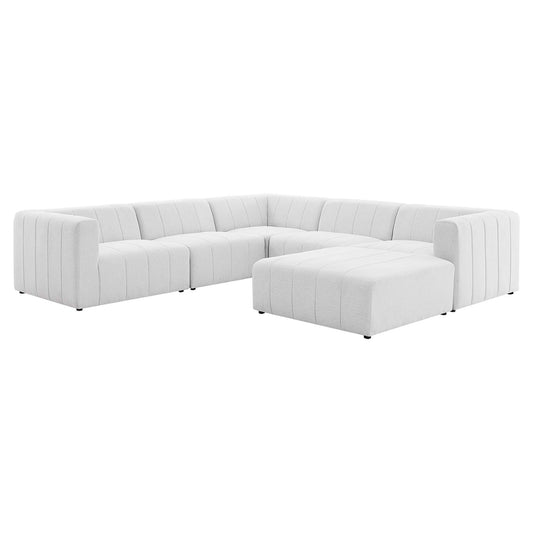 Bartlett 6-Piece Upholstered Fabric Sectional Sofa