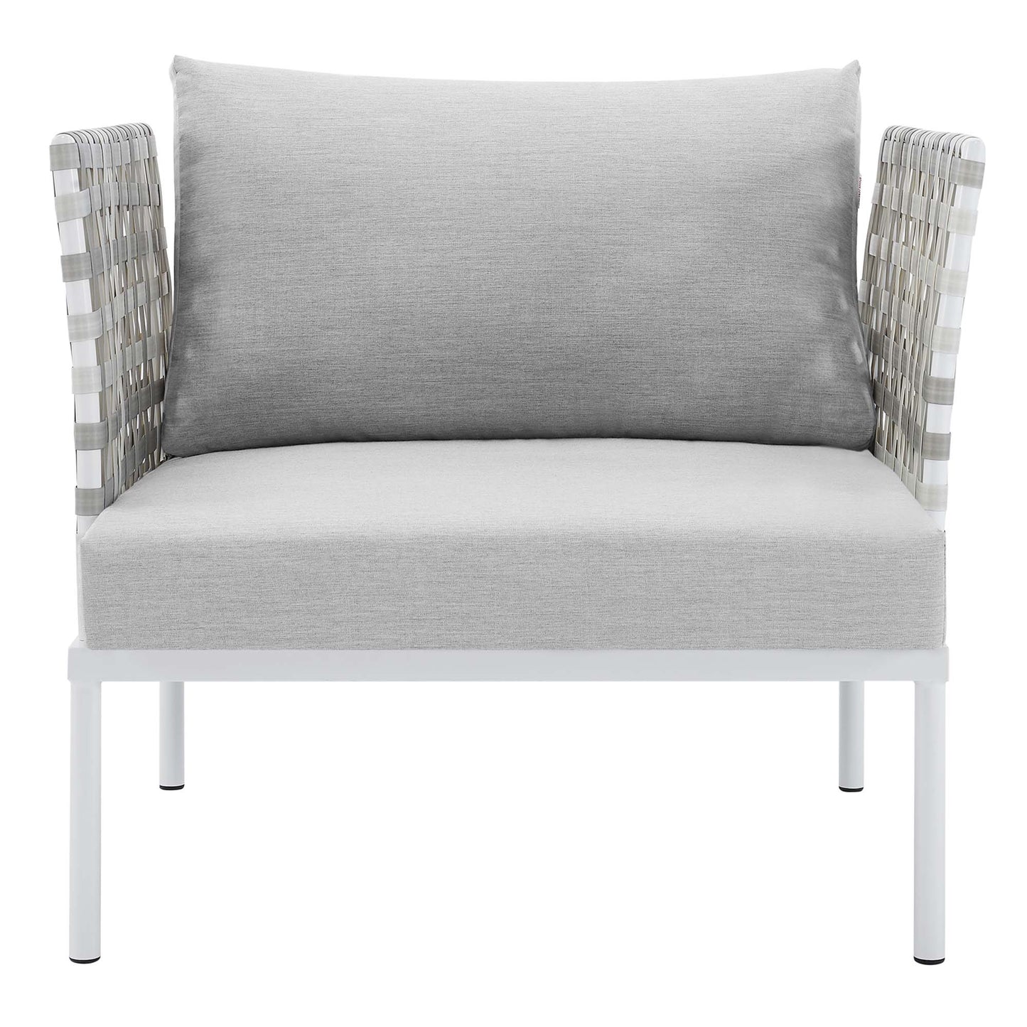 Sillón de aluminio para exteriores con tejido tipo canasta Harmony Sunbrella® de Modway