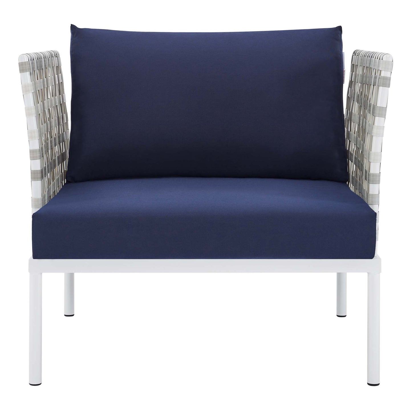 Sillón de aluminio para exteriores con tejido tipo canasta Harmony Sunbrella® de Modway