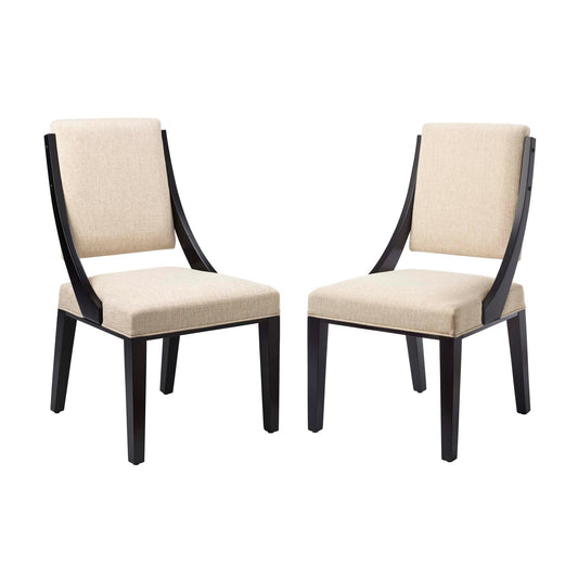 Cambridge Upholstered Fabric Dining Chairs Set of 2