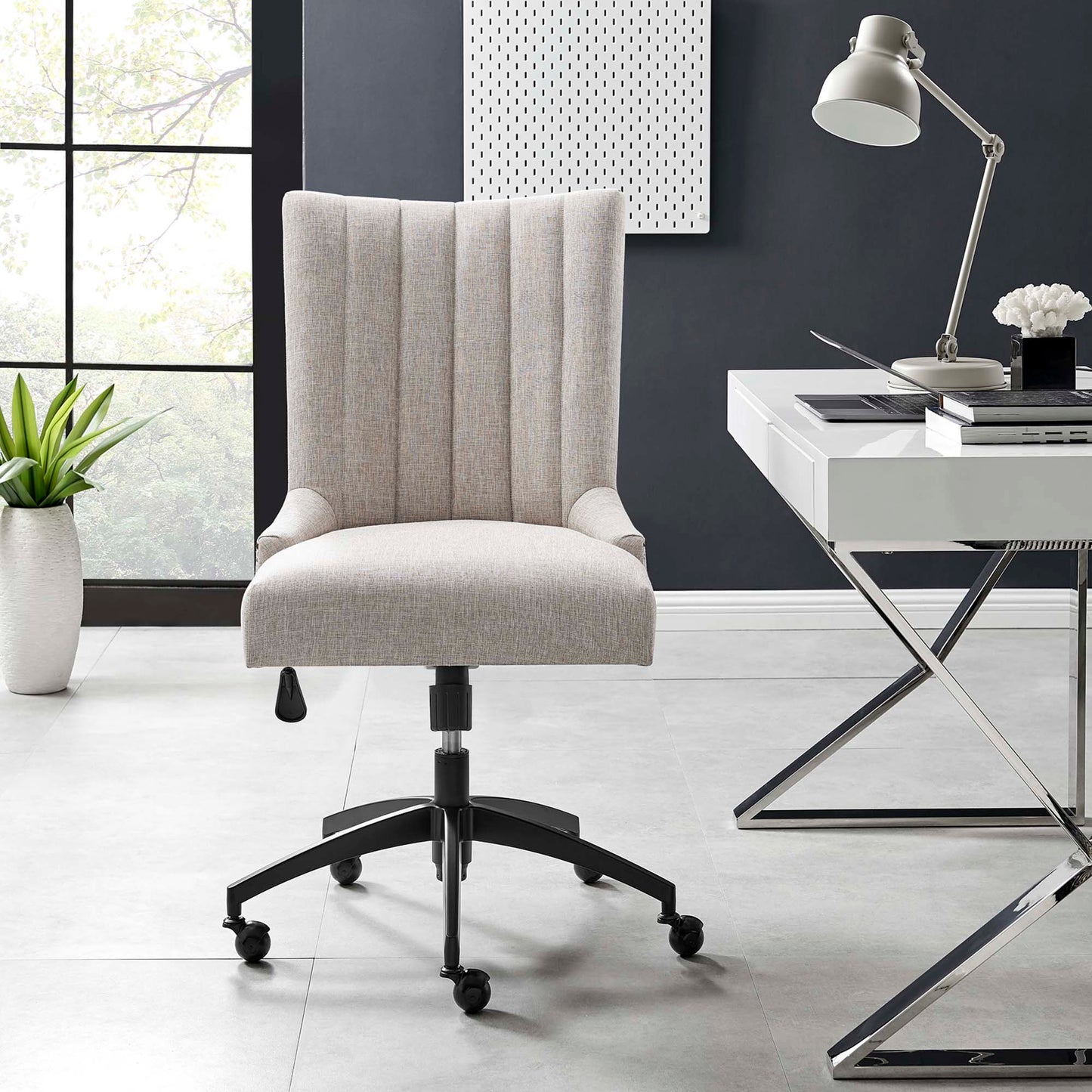 Empower Channel Tufted Fabric Office Chair