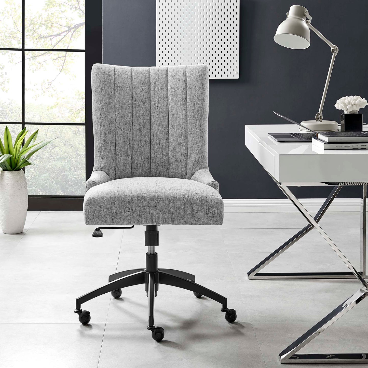 Empower Channel Tufted Fabric Office Chair