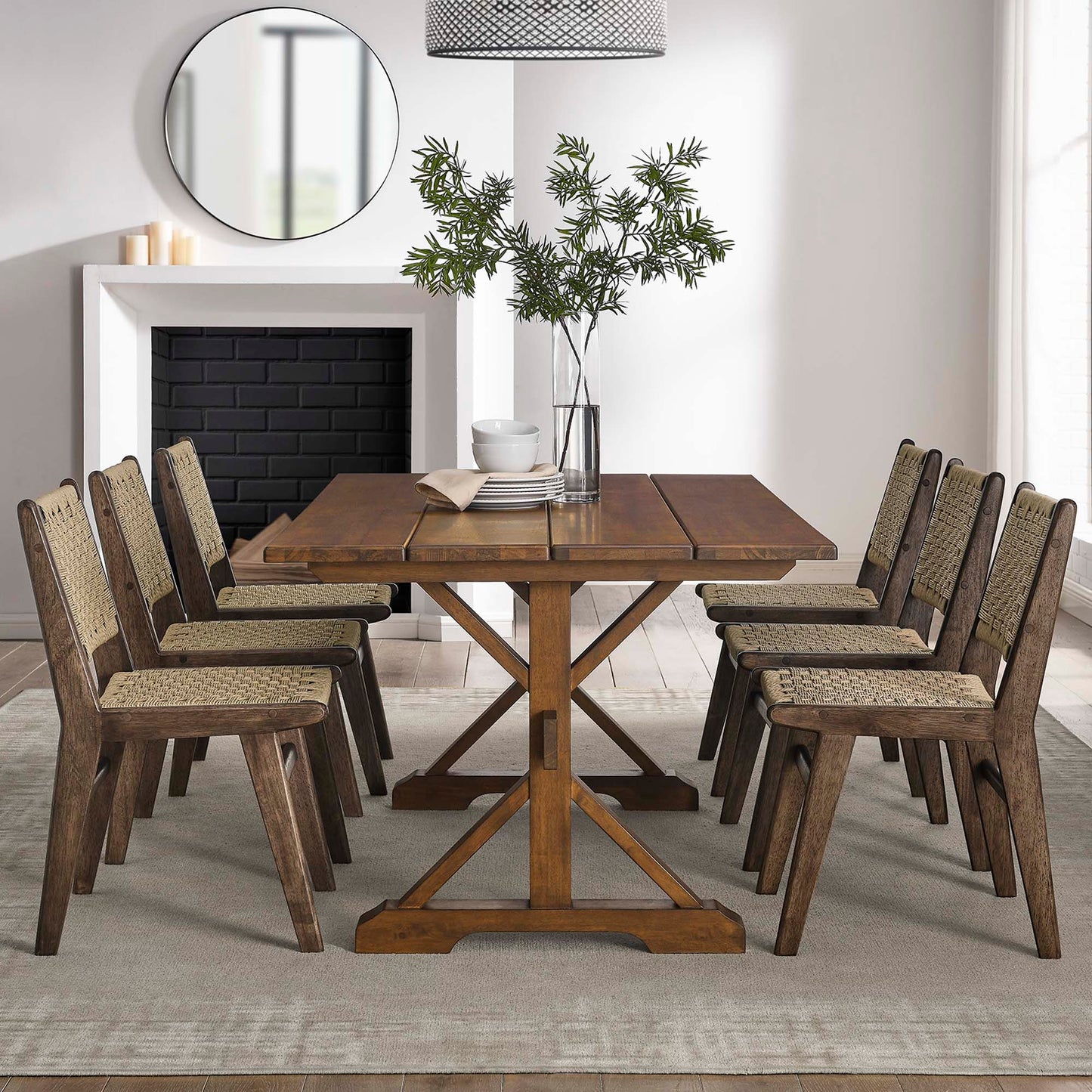 Windchime 71" Wood Dining Table