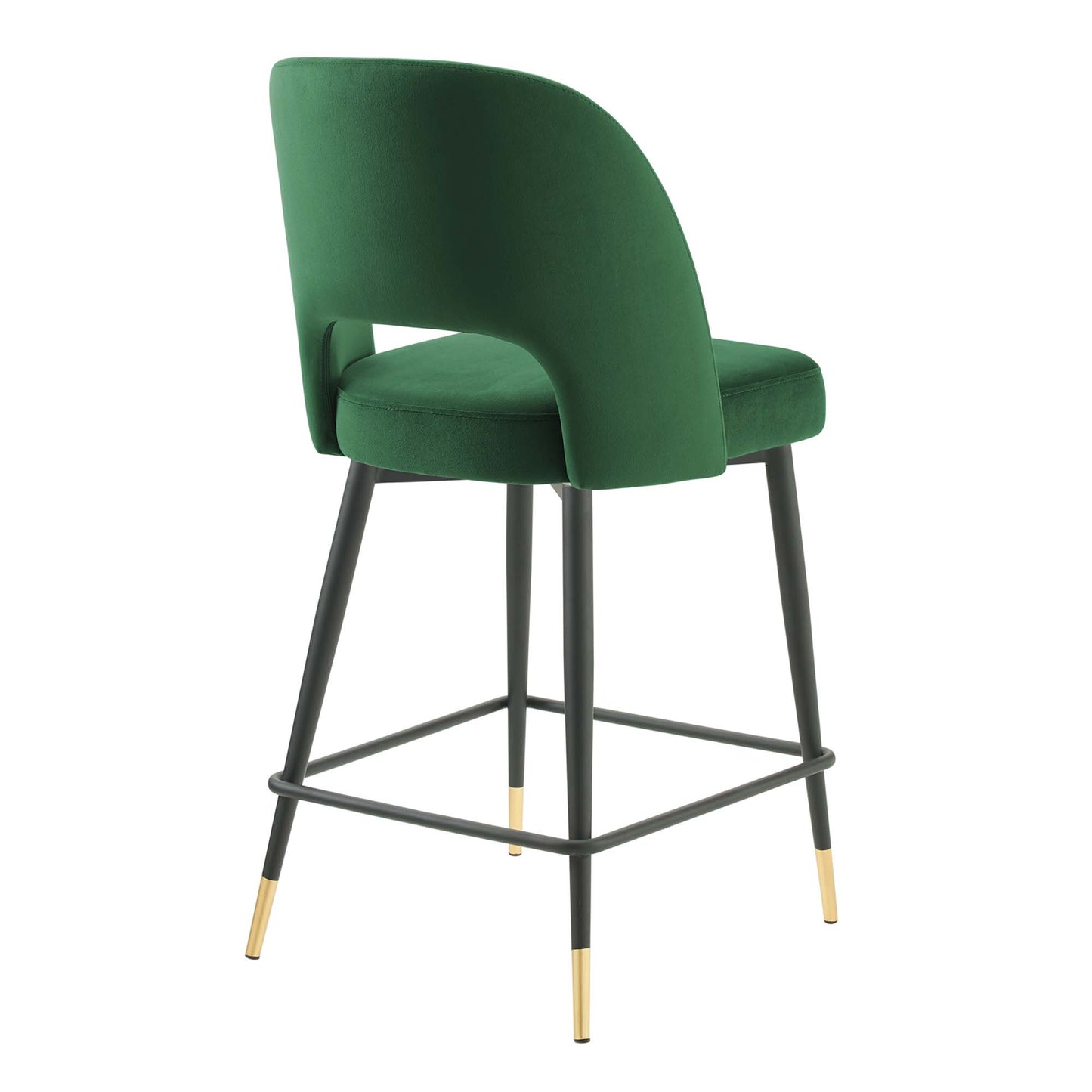 Tabouret de bar en velours Rouse Performance de Modway