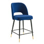 Tabouret de bar en velours Rouse Performance de Modway