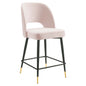 Tabouret de bar en velours Rouse Performance de Modway