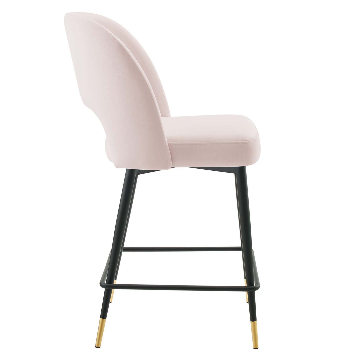 Tabouret de bar en velours Rouse Performance de Modway