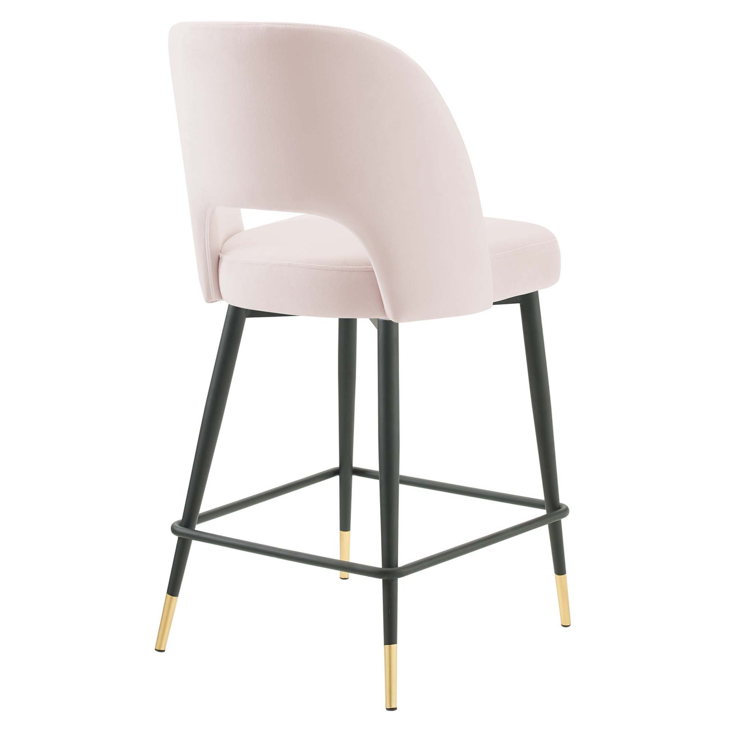 Tabouret de bar en velours Rouse Performance de Modway