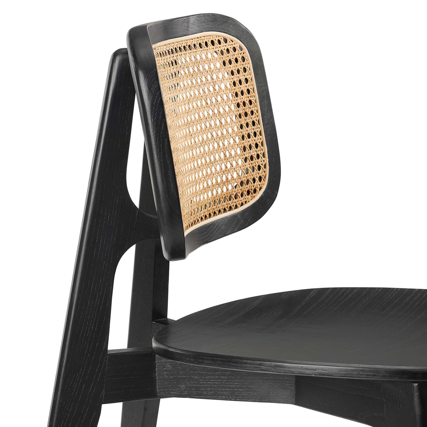 Silla auxiliar de comedor de madera Habitat de Modway