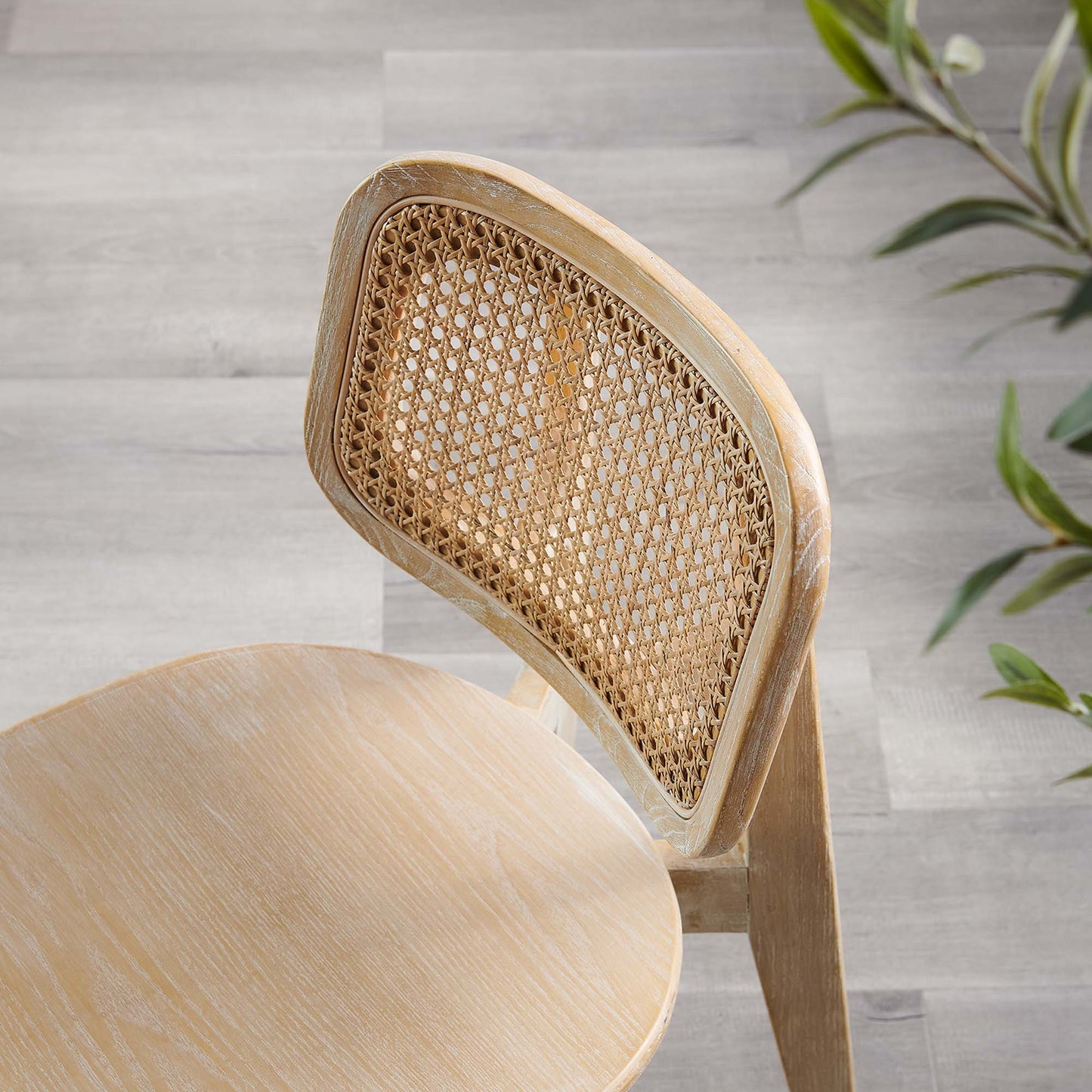 Silla auxiliar de comedor de madera Habitat de Modway