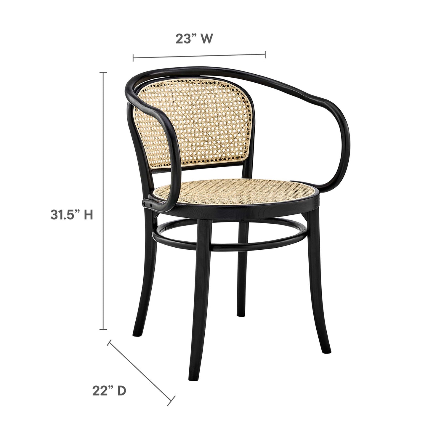 Oliana Wood Dining Armchair